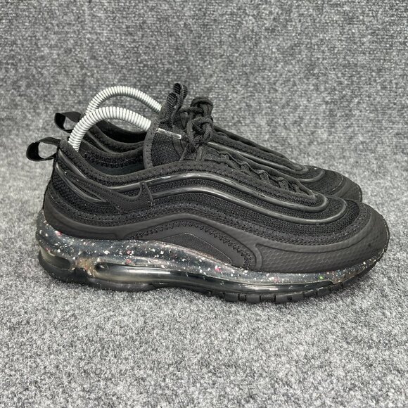 Nike Air Max 97 Terrascape Shoes Men's 8.5 Triple Black Athletic Running Sneaker - Picture 1 of 13